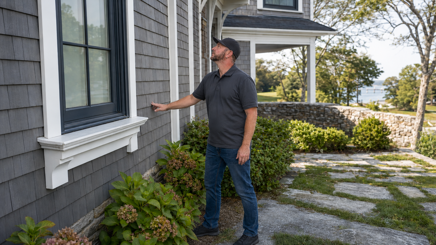 Home Inspect New England performing a home inspection